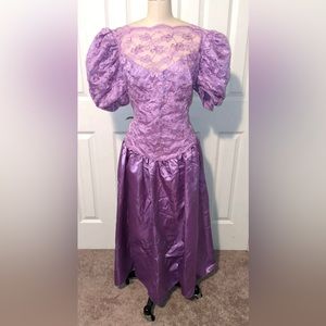 Vintage 1980s Cottagecore Formal approx size 12